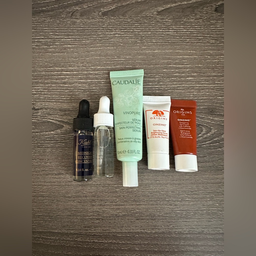 Kiehl’s Midnight Recovery Clearly Corrective Caudalie Vinopure Serum Origins